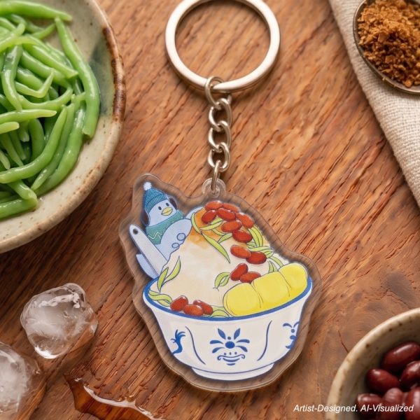 acrylic keychain (cendol)
