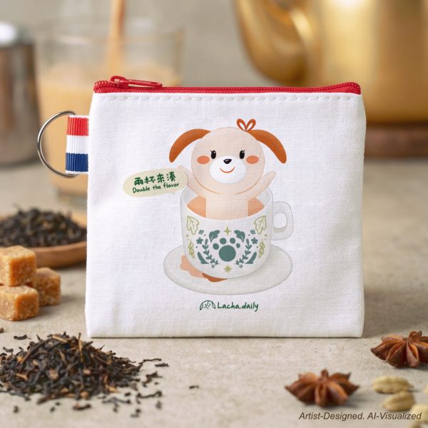 mini zipper pouch (cup of a.lacha)